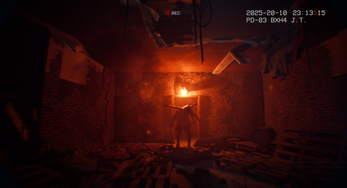 Official It Reaches Steam gameplay image showing a dark hospital corridor scene